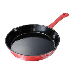 卡罗特平底锅珐琅锅铸铁锅煎锅铁板烧家用牛排煎烤锅煎蛋饼早餐锅