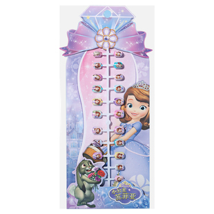 儿童指甲贴女孩过年新款自粘无毒无味贴画小孩女童穿戴式美甲片公主宝宝自贴指甲片贴胶卡通可爱套装