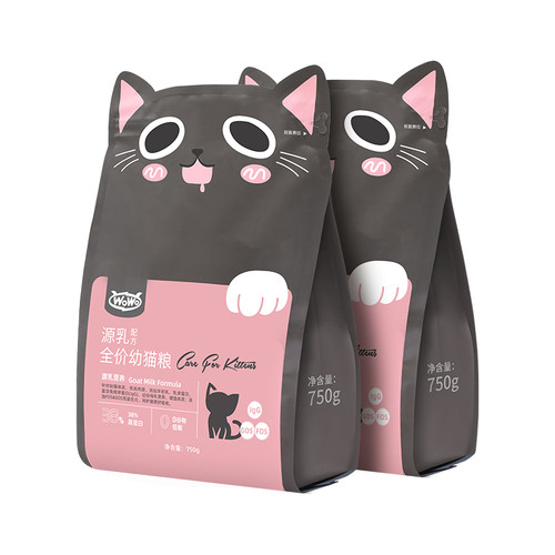 WoWo喔喔2-12月离乳期幼猫粮奶糕猫咪增重幼猫孕猫专用羊初乳3斤
