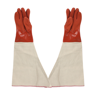 喷砂机配件专用光面加厚耐磨帆布手套手套橡胶莱莫防滑用打砂手套