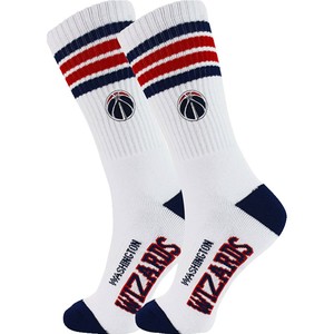 NBA休闲运动袜子男高帮长筒毛巾底加厚棉篮球袜跑步训练奇才队潮