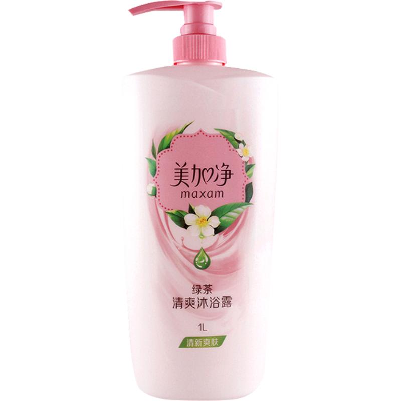 maxam 美加净 绿茶清爽沐浴露 1000ml 15.9元 包邮（需用券） 