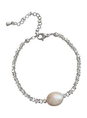 碎银子淡水珍珠手链小众设计手环