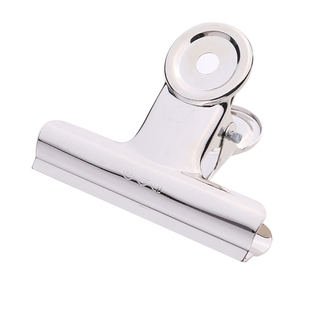 得力铁夹强力山形夹金属票据夹多功能长尾夹美素生素描画板圆形夹整理学生文件报纸固定大中小号大山形夹