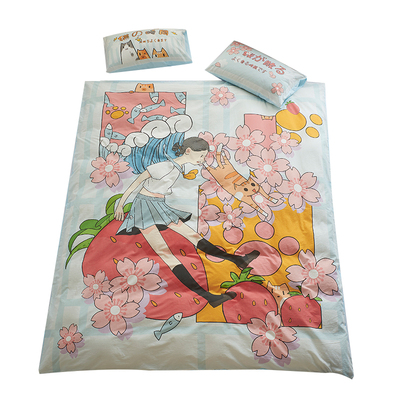 卡通水洗棉四件套学生宿舍三件套