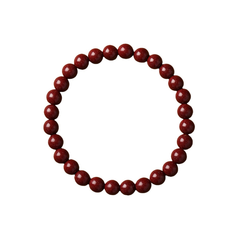 天然朱砂手串高含量紫金砂男士帝王砂女士正品原石本命年吉祥手链