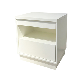 定制环保颗粒板暗格保险边柜床头柜白色智能解锁暗格简约耐用