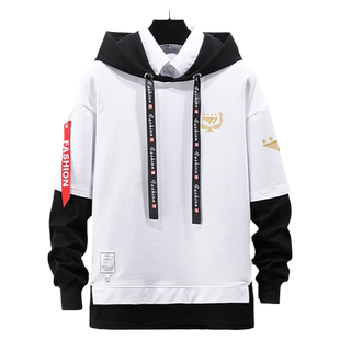 T1战队服夺冠纪念S13总决赛faker同款oner假两件连帽卫衣男女外套