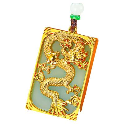 佛牌吊坠观音项链弥勒佛招财守护平安无事牌饰品本命龙年合金龙牌