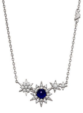 阿玛尼夜空蓝星月女士项链