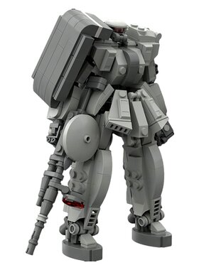 积木玩家MOC扎古MS-06ZAKU-2模型拼插积木机动战士高达周边玩具