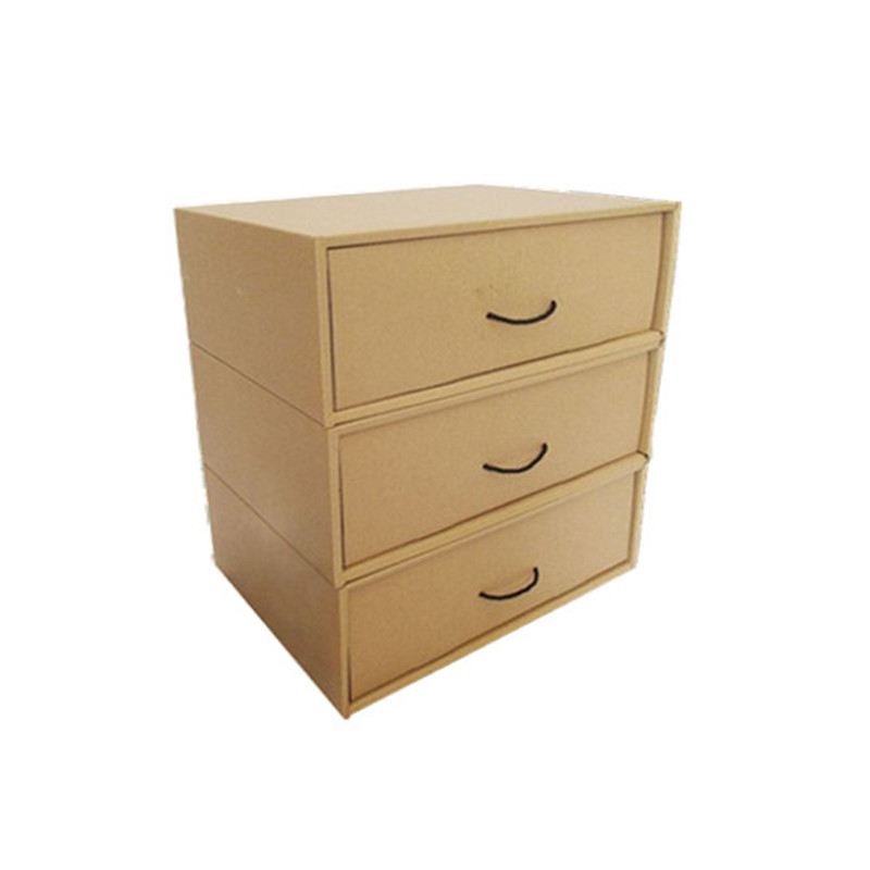 办公室桌面收纳盒两层三层抽屉盒文具盒生活家具整理归纳定制包邮