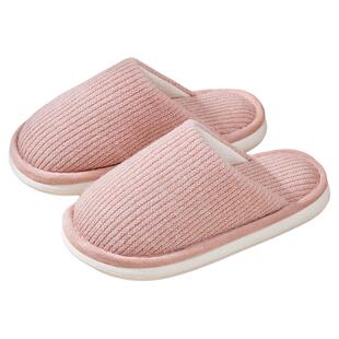 米奇菱棉拖鞋女士冬季2024新款室内家居防滑保暖加厚底布拖鞋男款