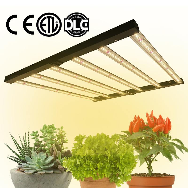 北美720W全光谱植物生长灯批发ETL认证室内可调光折叠LED植物灯