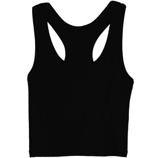 露脐性感修身大码弹力运动工字背心女春纯棉短款吊带裹胸打底外穿