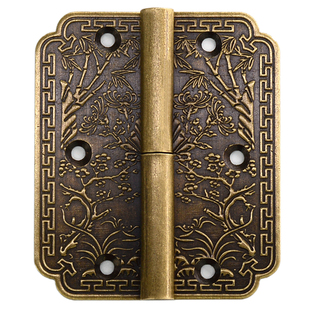 老式仿古实木家具门窗户折页衣柜书柜门明装平开拆卸纯铜合页大全