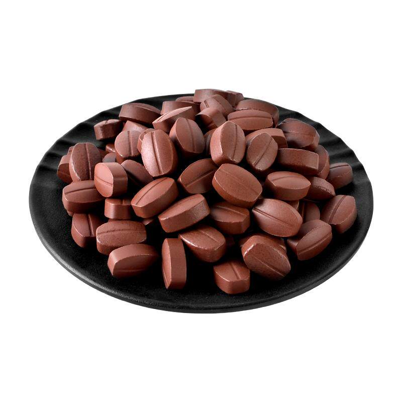 陨石旁的咖啡糖即食黑咖啡味咖啡豆可嚼防犯困解困提神网红硬糖果