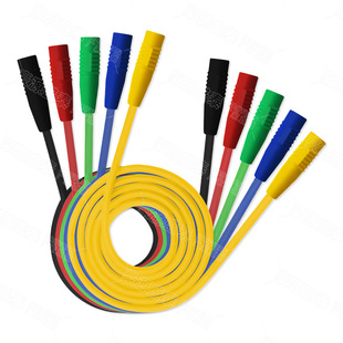 4MM香蕉插头线转母座 公头转母头直流电源测试连接导线延长转接线