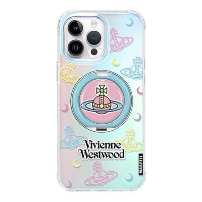 MASFEIL × 彩色西太后适用苹果16Promax手机壳新款Lo9带支架iPhone15Pro保护套高级感女14支点网红超薄13pm