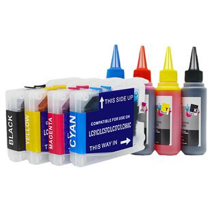 MAG适用 兄弟MFC465CN 480CN 5460CN 5860CN打印机填充墨盒连供MFC-1360 FAX-2480C填充墨水盒油墨盒LC960 57