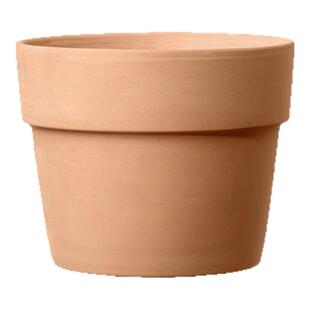 deroma帝罗马白陶绿植盆栽花卉多肉花盆家用落地小口径桌面陶土盆