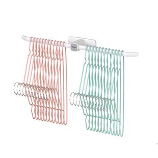 衣架收纳架多功能免打孔整理架阳台放夹子家用收纳挂钩晾衣架神器