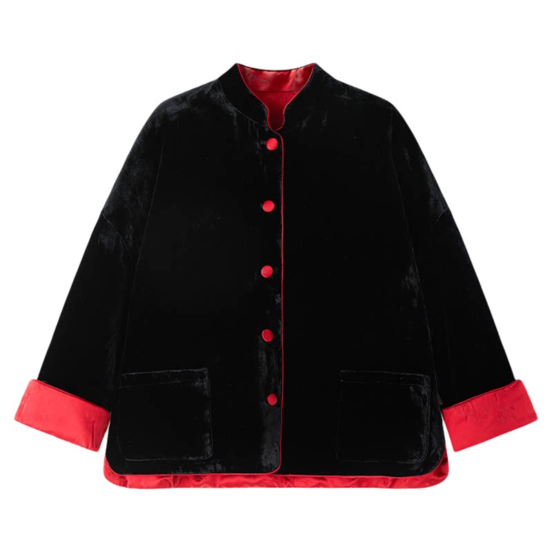 真丝提花丝绒2024冬季棉服