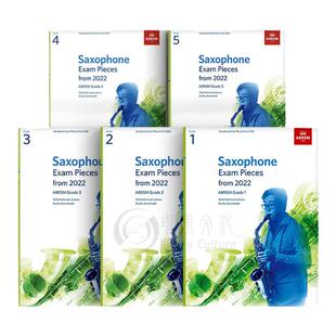 英皇考级 2022萨克斯作品曲目 含钢伴不带音频 全套共一至五卷 ABRSM英文原版乐谱书 Saxophone Exam Pieces from ABRSM Grade 1-5