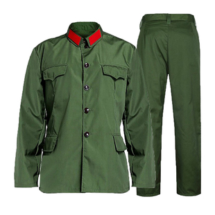 65式老军套装的确良正规涤卡65式军干服老兵怀旧军衣65干部服罩衣