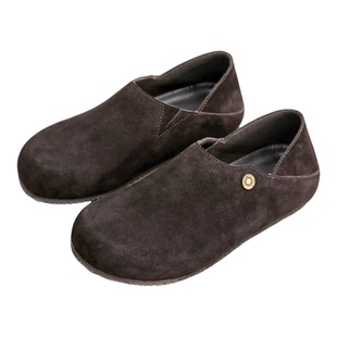 Derby Association全包勃肯鞋男一脚蹬懒人鞋软底休闲橡胶户外鞋