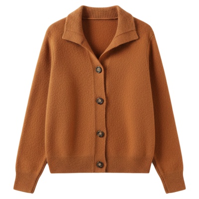 针织打底衫女2025新款轻奢高级感秋冬小个子复古开衫外穿宽松毛衣