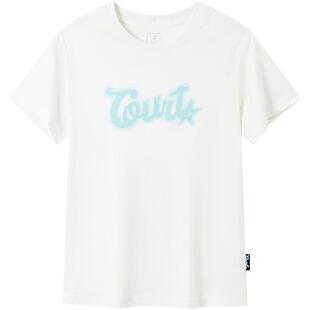 特步圆领T恤女官方夏季纯棉女装休闲百搭宽松短袖975328010016