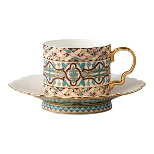 国瓷永丰源紫金华彩2/4头咖啡杯对杯办公室家用下午茶陶瓷水杯