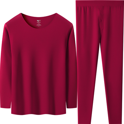 七匹狼本命年内衣套装男德绒发热