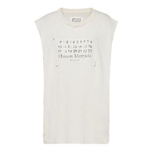 [尊享特惠]Maison Margiela马吉拉数字logo无袖T恤上衣线下同款