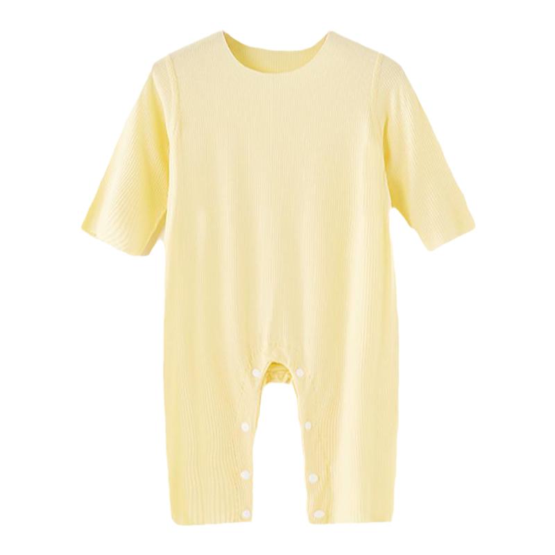 婴儿连体衣莫代尔宝宝夏薄空调服