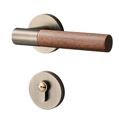 新中式房间门锁门把手卧室分体