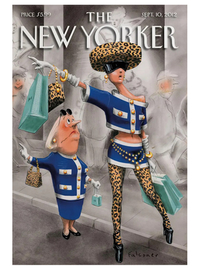 装饰画有框挂画墙壁画复古怀旧美式杂志海报《纽约客》NEW YORKER
