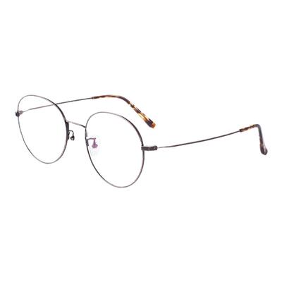 HAN防蓝光眼镜男女可用圆框复古钛架眼镜架近视可配度数眼镜42090
