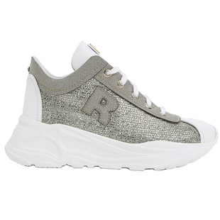 Ruco Line如卡莱意大利拼色系带厚底增高休闲女运动跑鞋5cm增高鞋