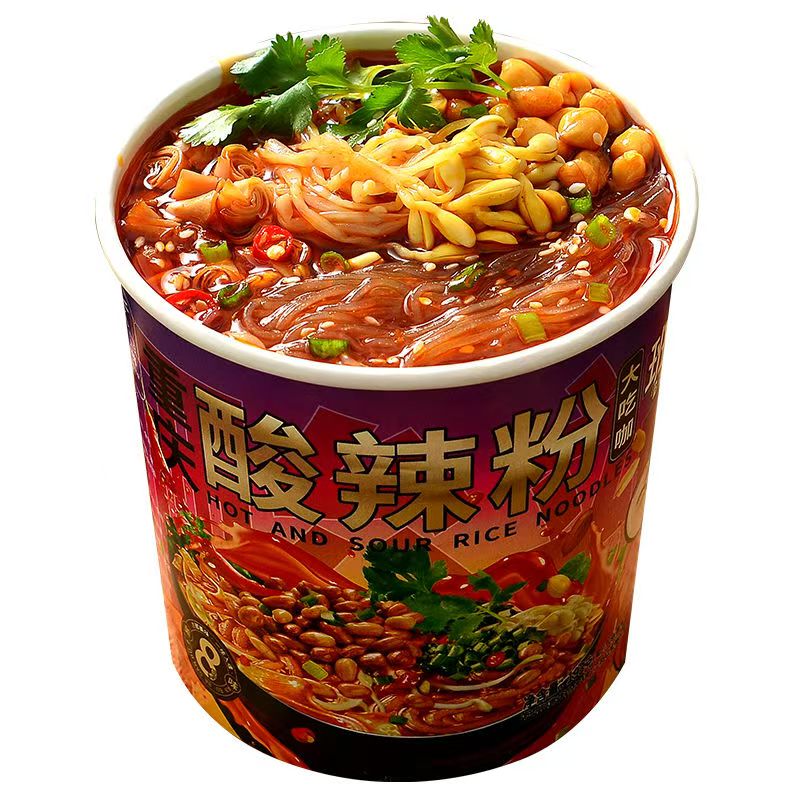 班干部酸辣粉豆芽大桶装加量正宗方便米线/米粉
