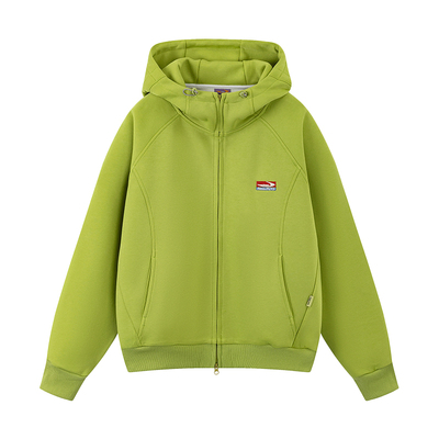 江南先生刺绣解构连帽卫衣开衫