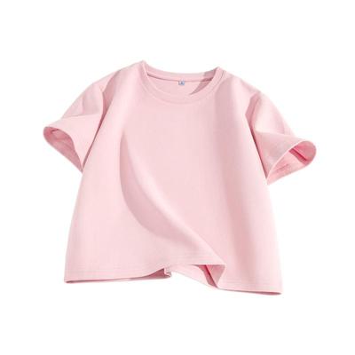 班尼路粉色正肩t恤女短款上衣潮