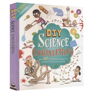 DIY Science Engineering DIY工程实验指南 STEM 趣味科学 科学启蒙 家庭简易实验 观察力 逻辑能力 英文原版进口图书