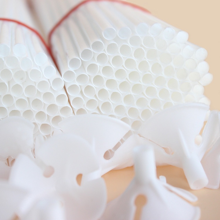 优质新料加长加厚黑白色气球杆托支架加硬支撑拖杆气球棒花束花篮