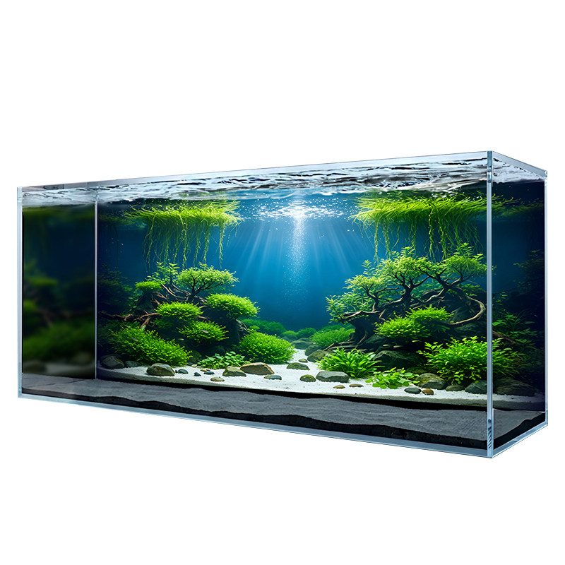 森齐高清鱼缸水草造景背景纸