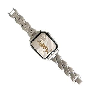 适用iwatchs8手表带小众s10高级感s7苹果11智能s9手表链6手表带applewatchs8金属iwatchse小香风女款质感夏天