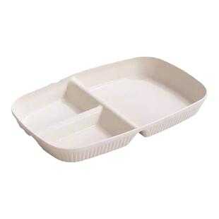 【免费定制】211减脂分餐盘大人分格盘长方形盘子快餐盘儿童饭盘