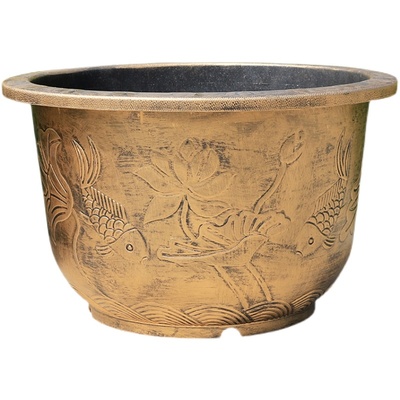 特大号铝塑花盆加厚树脂陶瓷