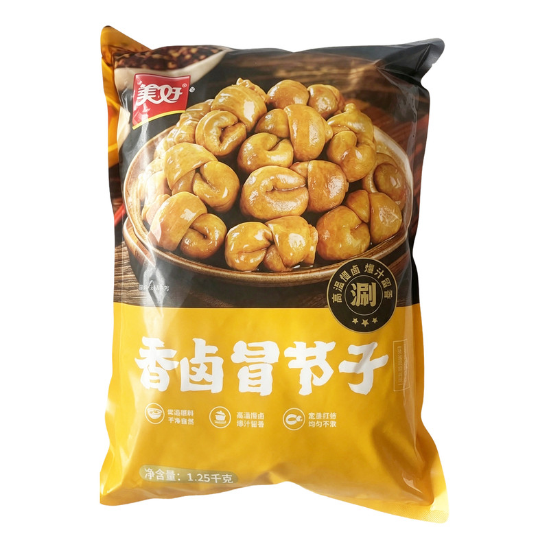 美好香卤冒节子1.25kg1袋装商用肥肠面火锅串串食材猪小肠速食菜